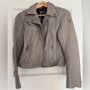 Mauritius Women's Scatter Star Leather Jacket